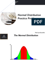 Normal Distribution Practice Problems