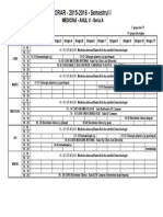 ORAR - 2015-2016 - Semestrul I: Medicină - Anul V - Seria A