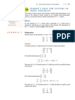 Three Varibale Crammer Rule