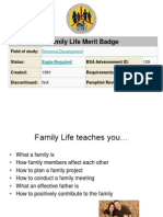 Family Life Merit Badge: Personal Development
