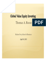 Thomas Russo: Global Value Investing - Richard Ivey School of Business, 2013