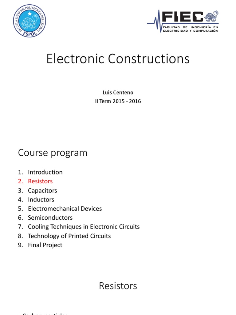 Electronic Components Overview Guide | PDF