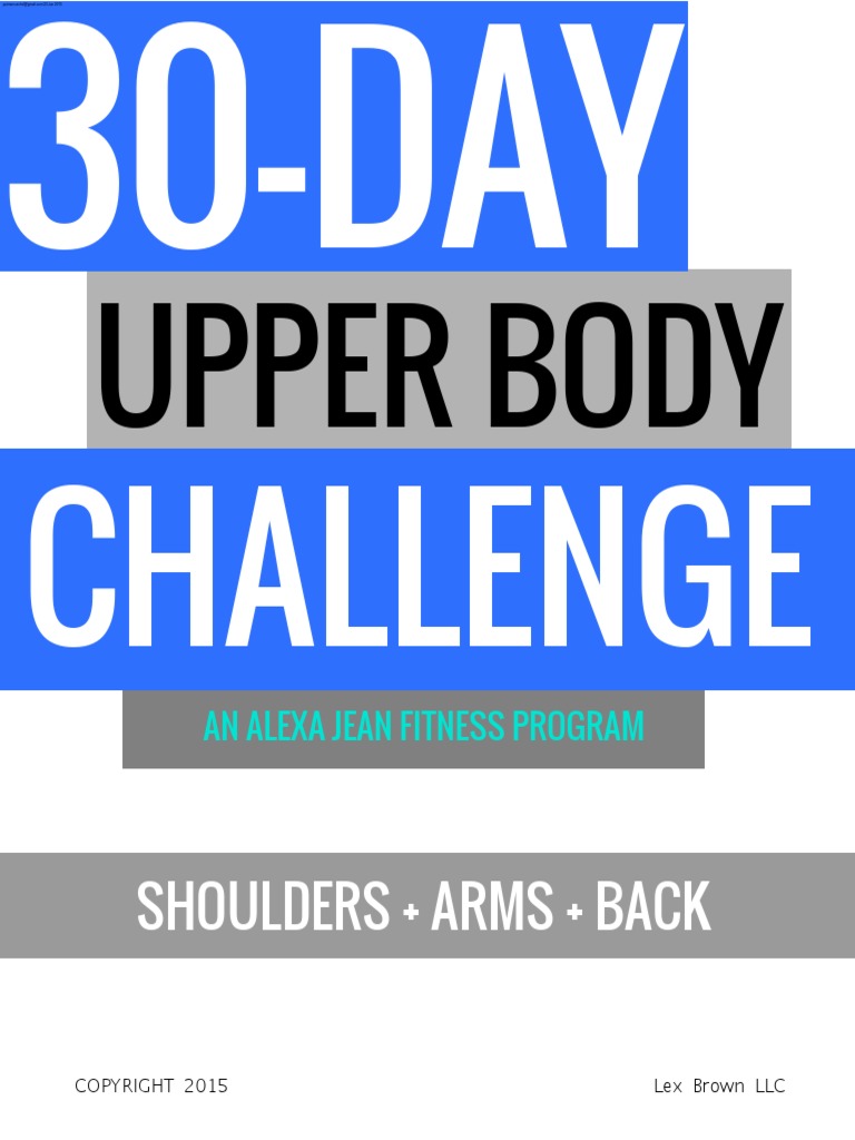 Upper Body - 30 Day Challenge | PDF | Sports | Weightlifting