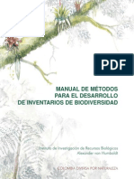 metodos inventarios biodiversidad