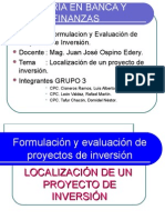 Localización de Un Proyecto