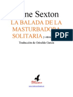 Anne Sexton - La Balada de La Masturbadora y Otros Poemas