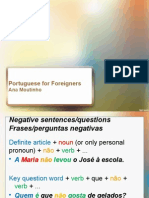 Negative Sentencesquestions