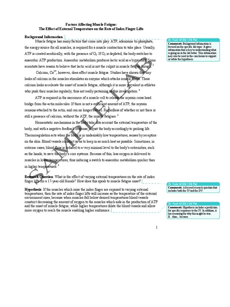 Sample Lab Write Up PDF | PDF | Weakness | Muscle