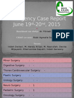 Emergency Case Report June 19 - 20, 2015: ST ND