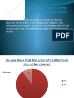 Our Questionnaire Results From Students and Teachers Around Our School