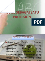 Guru Sebagai Satu Profesion