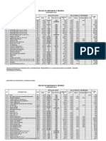 01.3 Precios de Los Materiales e Insumos