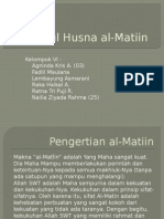 Asmaul Husna Al-Matiin