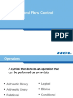 Operators and Flow Control