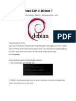 Cara Menginstall SSH Di Debian 7