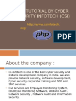 Php Tutorial by Cyber Security Infotech(Csi)