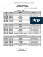 Calendario de Exámenes