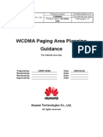 WCDMA RNP Paging Area Planning Guidance-20040716-A-1.0