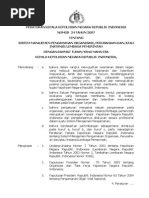 Peraturan Kapolri Nomor 24 Tahun 2007 Tentang Sistem Manajemen Pengamanan Organisasi Perusahaan Dan Lembaga Pemerintah