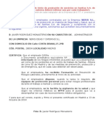 5 - Modelo Certificado Individual Inicio Prestación Servicios en Sanitas