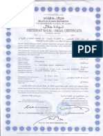 Halal Certificate 2014-2016