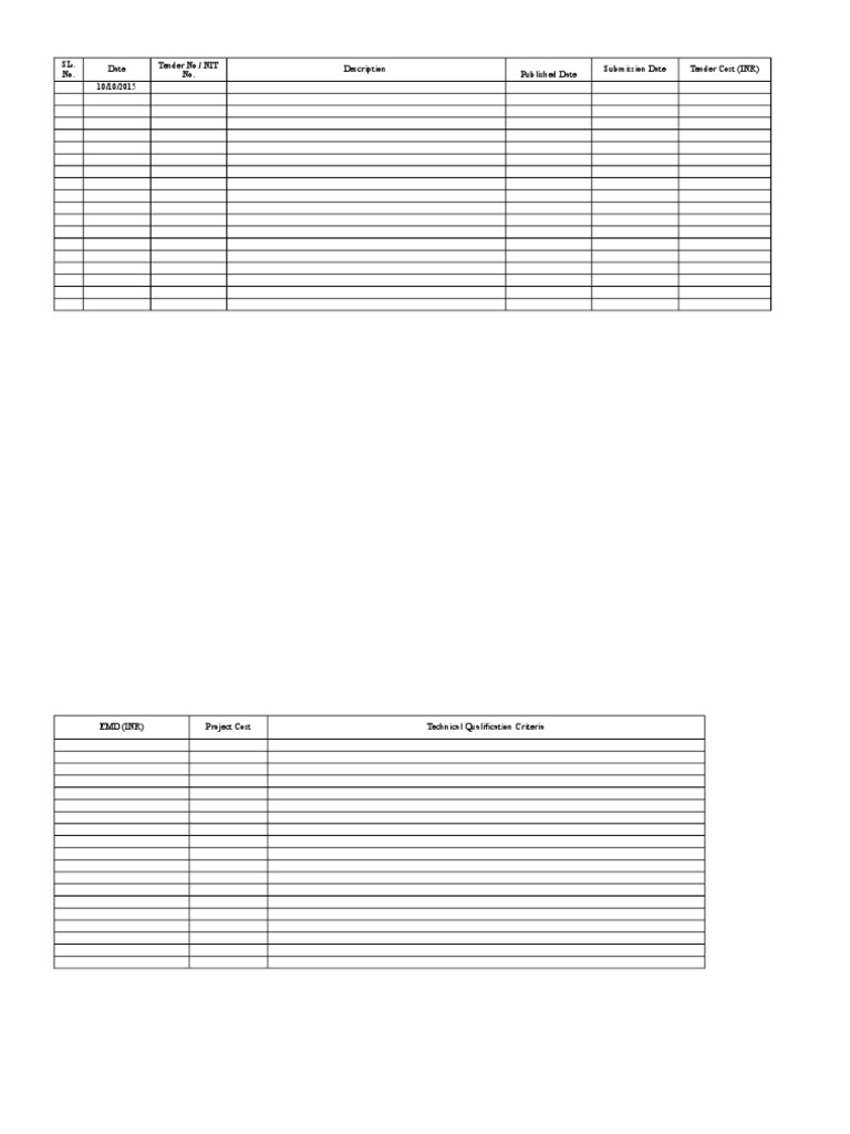 Tender Details Format | PDF | Business | Computers