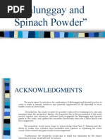 Download Malunggay and Spinach Powder Investigatory Project Sample by Caryssa Therese C Verzosa SN29164852 doc pdf