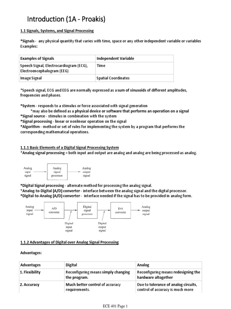 Signals and Systems in Signal Processing | PDF | Signal (Electrical ...