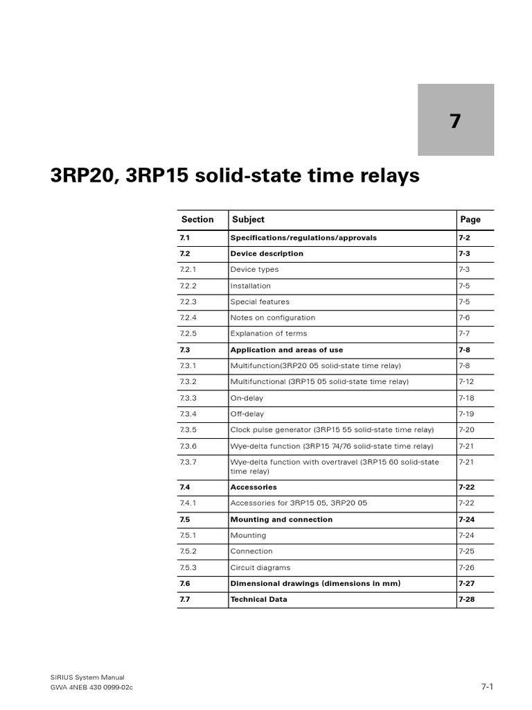 Sirius Timer Relay Manual PDF Relay Switch