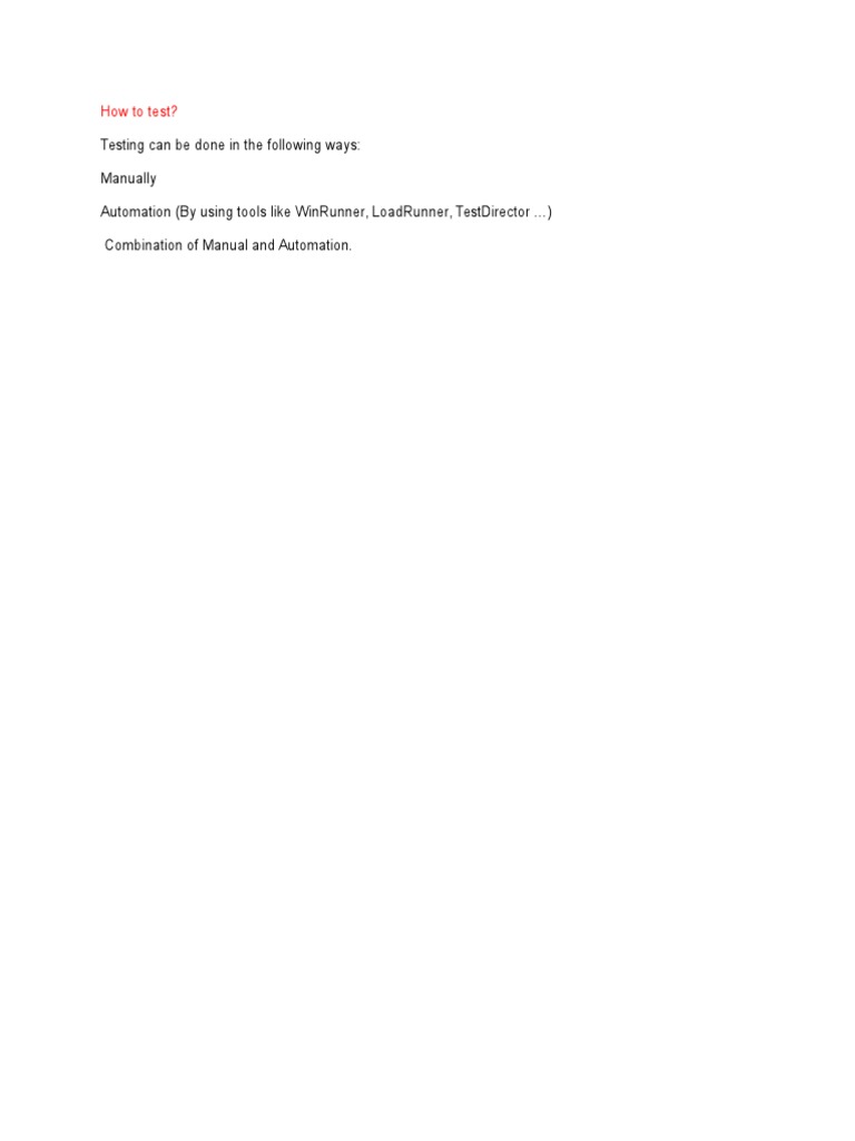 Automation Testing with WinRunner | PDF