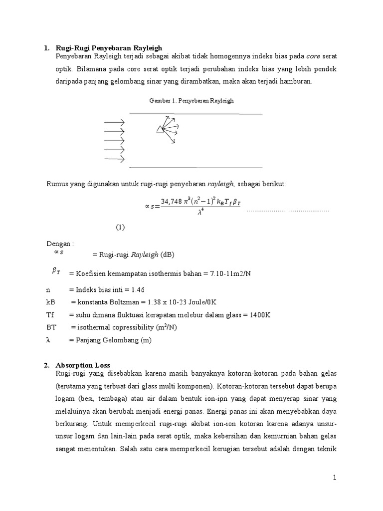 Rugi - Rugi Fiber Optik | PDF