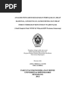 Download Analisis Pengaruh Kesadaran Perpajakan Sikap by Marindra Ep SN291656854 doc pdf