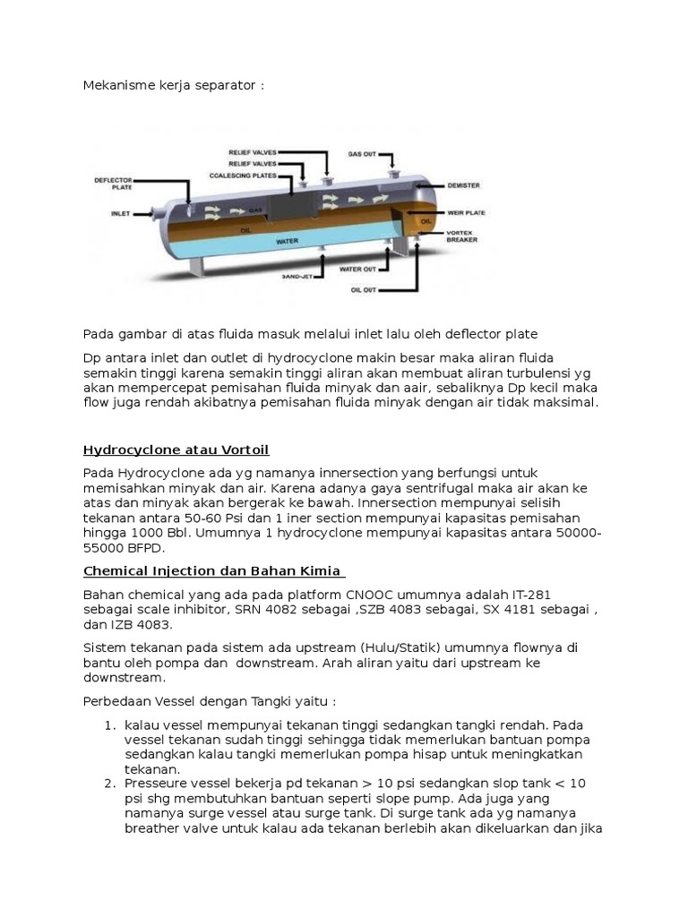 Mekanisme Kerja Separator Mekanisme Kerja Separator