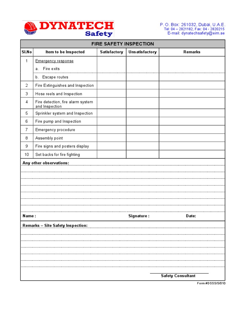 010 - Fire Safety Inspection | PDF | Technology & Engineering