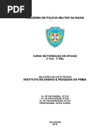 Relatório Visita Técnica ao Instituto de Ensino e Pesquisa da Polícia Militar da Bahia