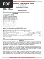 Download Class 8 English Worksheet - Reading Writing 1 by lauranist SN291660833 doc pdf