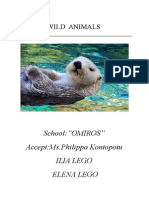 Wild Animals: School:"OMIROS" Accept:Ms - Philippa Kontopotu Ilia Lego Elena Lego