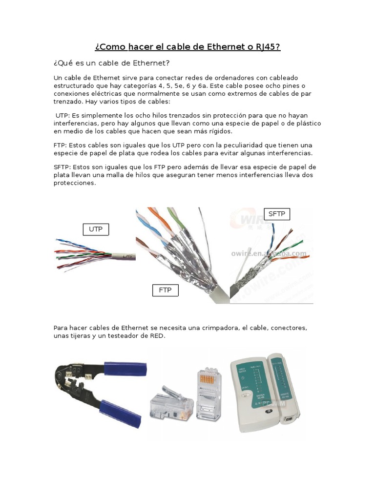Cable RJ45 | PDF