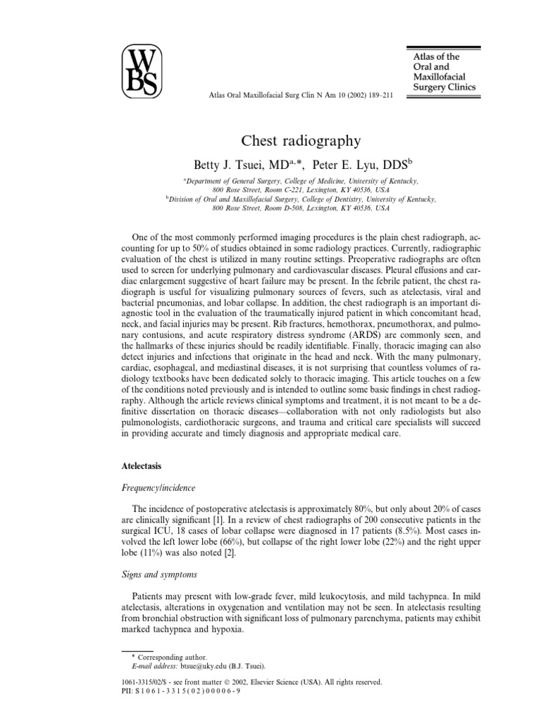 Chest Radiography.pdf | Pneumonia | Thorax