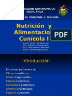 Nutricion y Alimentacion Cunicola I