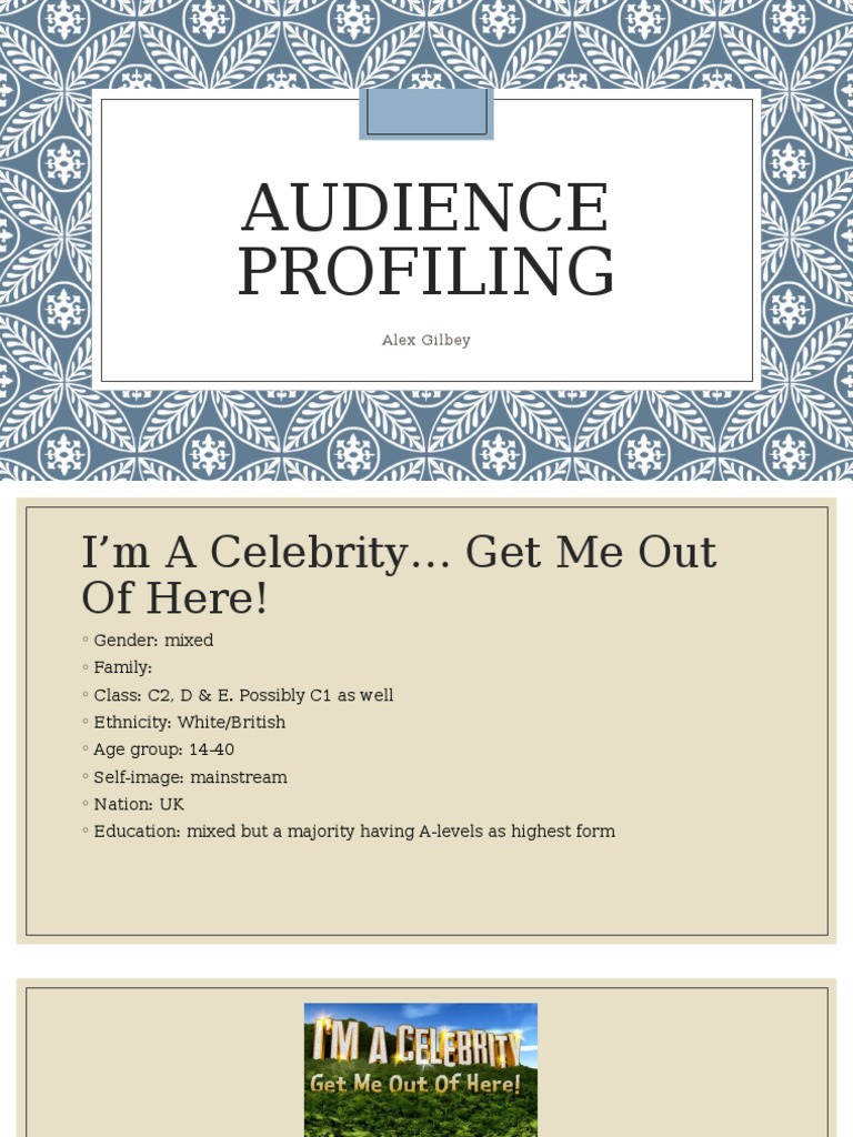 UK TV Show Audience Profiles | PDF