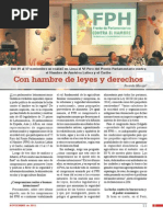 Con hambre de leyes y derechos