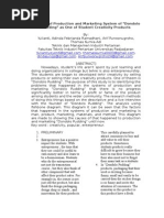 Analysis of Production and Marketing System of