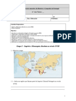 Avaliação História e Geografia Portugal 6o Ano