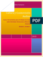 Cultura y Cosmovisión Andina PDF