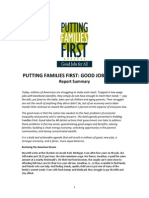 Putting Families First Report Summary