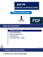 Alfilsap SAP PP Listas de Materiales