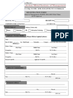 Registration Form: Post Graduate Diploma in Management (PGDM) 2012-2015 (Part Time