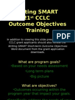 Writing Smart Outcome Objectives