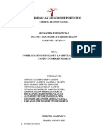 Complicaciones en La Obturaciones